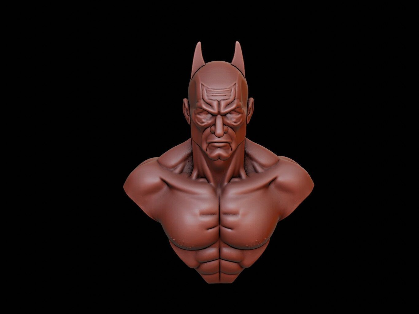Bat Animal Bust 3D print model_2