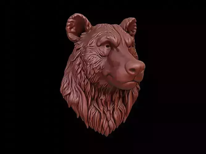 Bear Animal Bust