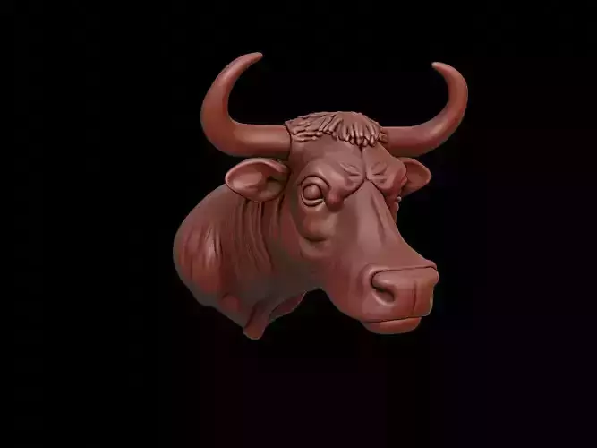 Bull Animal Bust