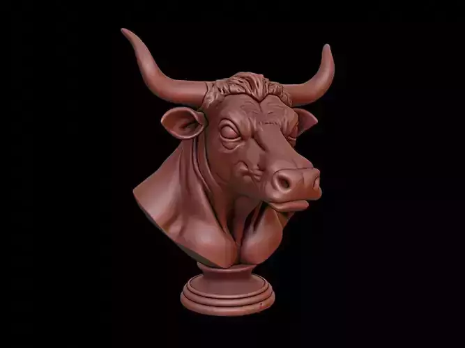 Bull Animal Bust