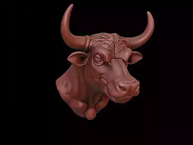 Bull Animal Bust