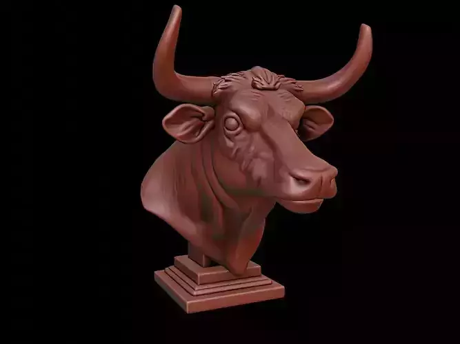 Bull Animal Bust