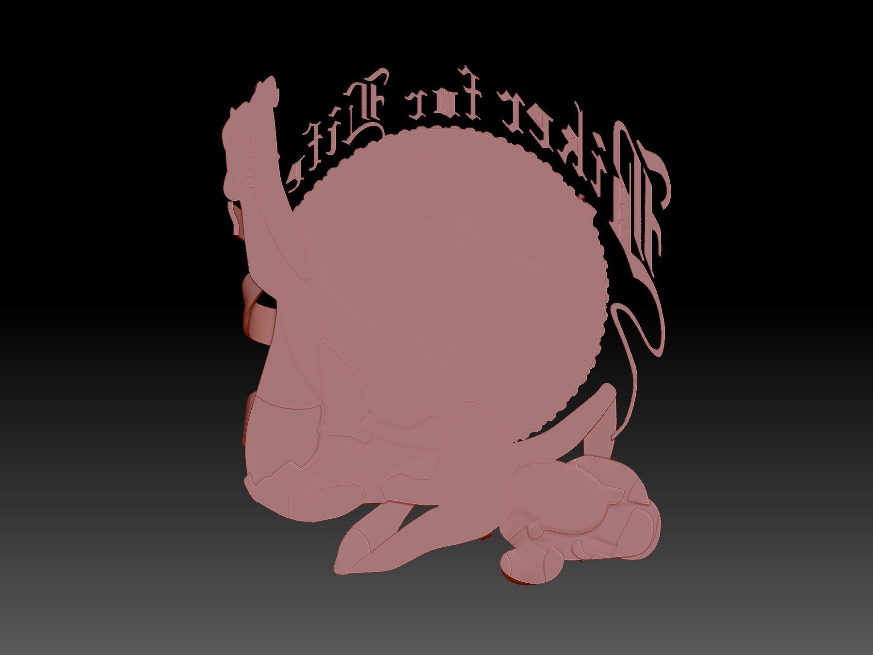 Biker for life  3D print model_2