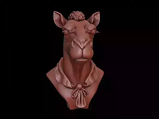 Camel Animal Bust