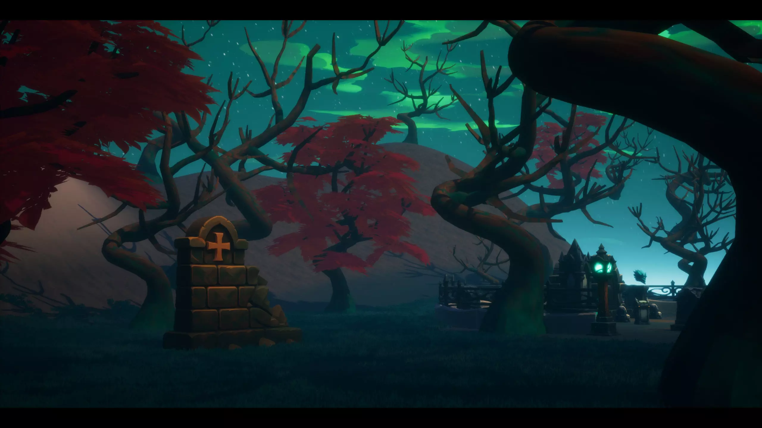 Stylized Mega Graveyard Asset Bundle - 200 Gameready Asset Low-poly 3D model_7