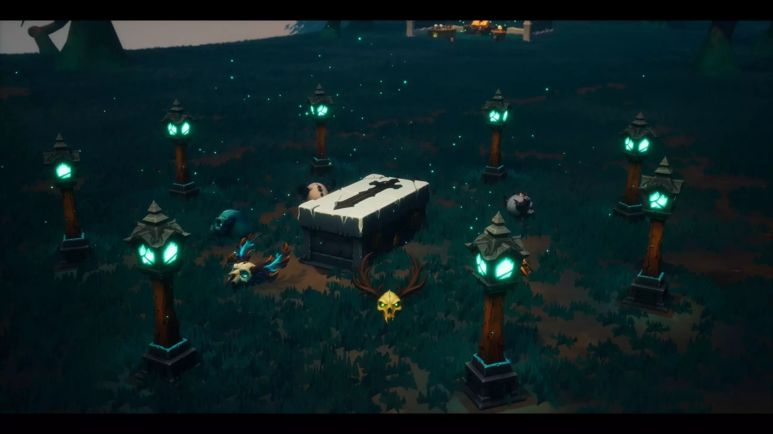 Stylized Mega Graveyard Asset Bundle - 200 Gameready Asset Low-poly 3D model_11