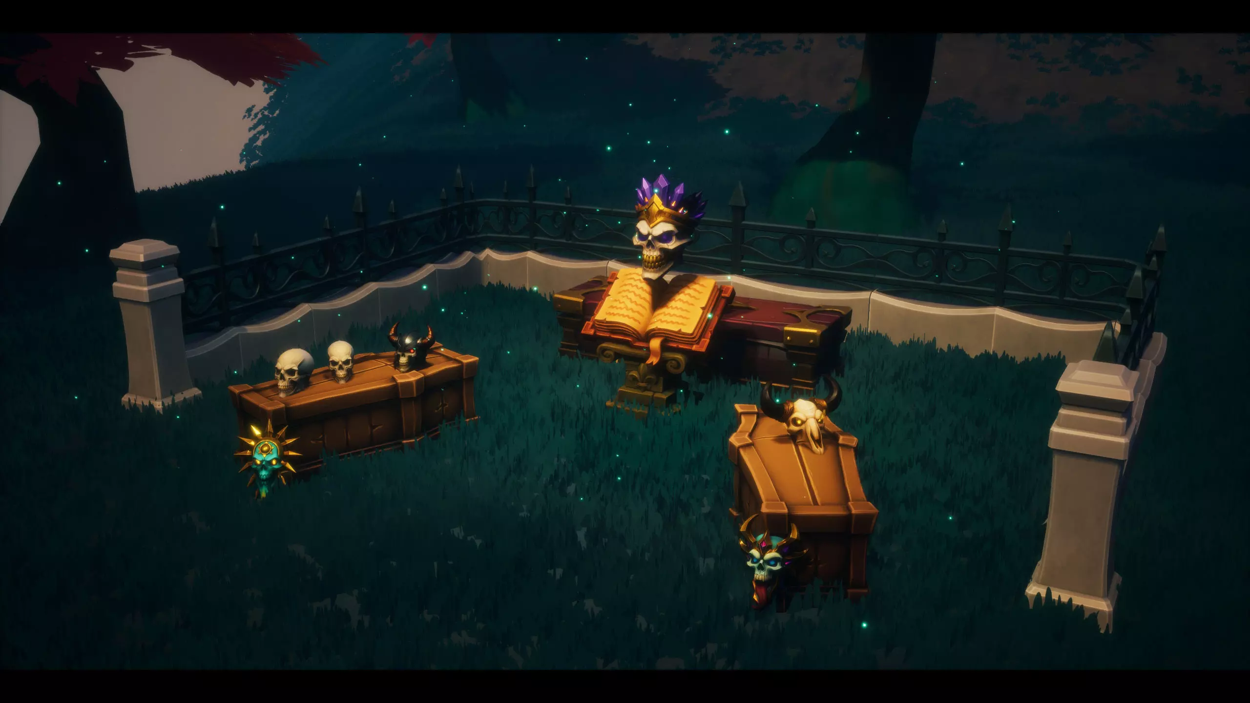 Stylized Mega Graveyard Asset Bundle - 200 Gameready Asset Low-poly 3D model_6