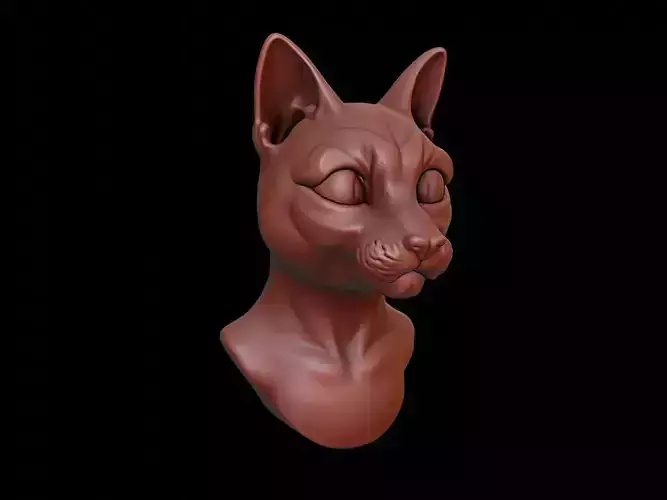 Cat Animal Bust