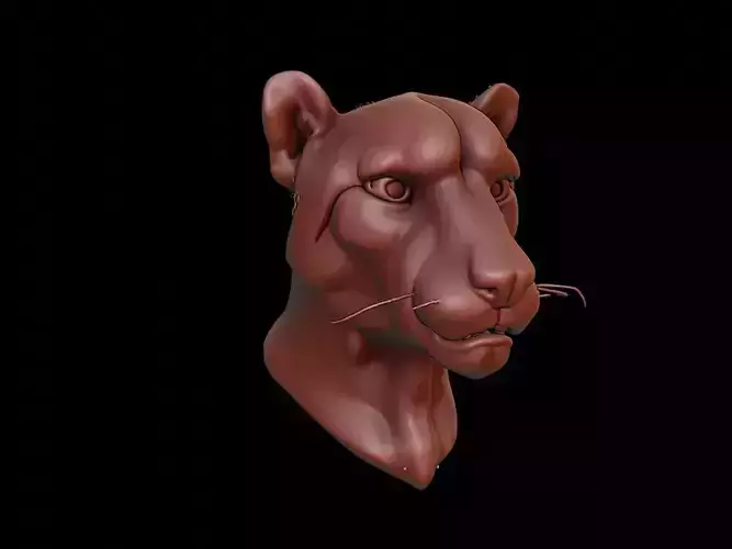 Cheetah Animal Bust