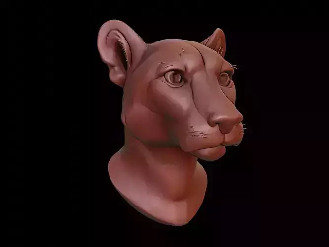 Cheetah Animal Bust