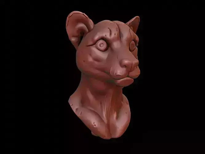 Cheetah Animal Bust