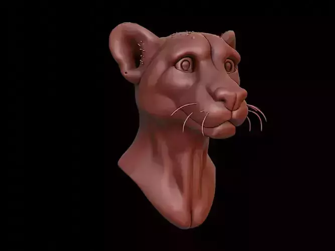 Cheetah Animal Bust