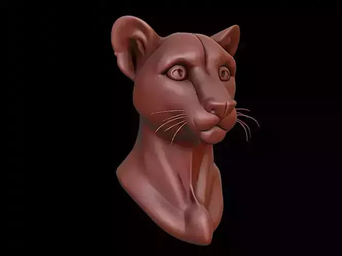 Cheetah Animal Bust