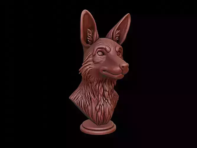 Coyote Animal Bust