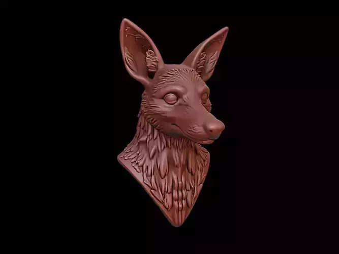 Coyote Animal Bust