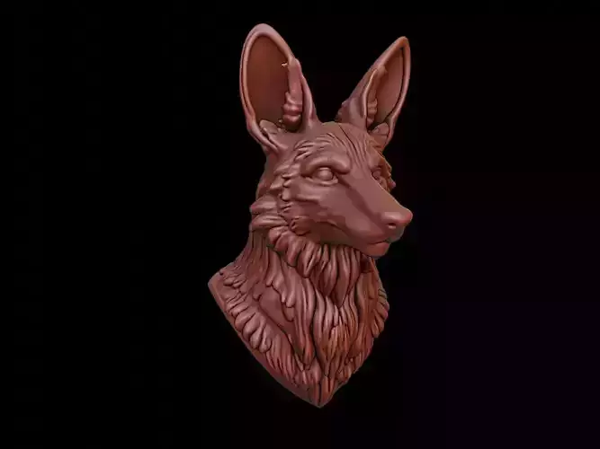 Coyote Animal Bust