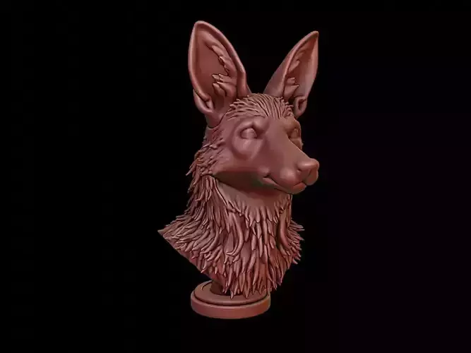 Coyote Animal Bust