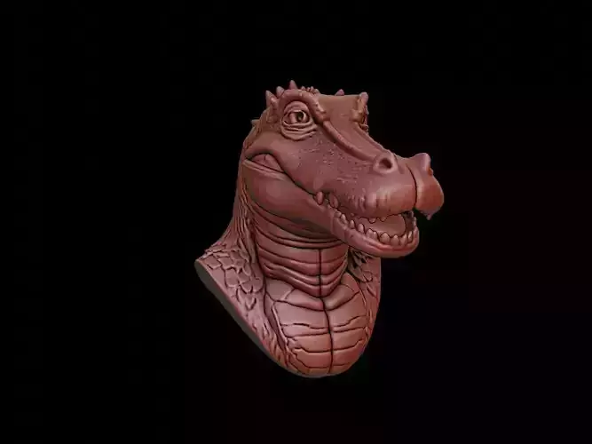 Crocodile Animal Bust