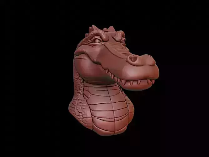 Crocodile Animal Bust