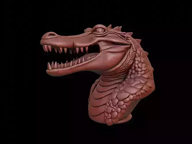 Crocodile Animal Bust