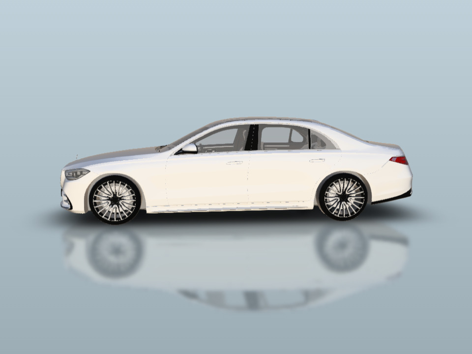Mercedes Benz S500 2021 3D print model_2