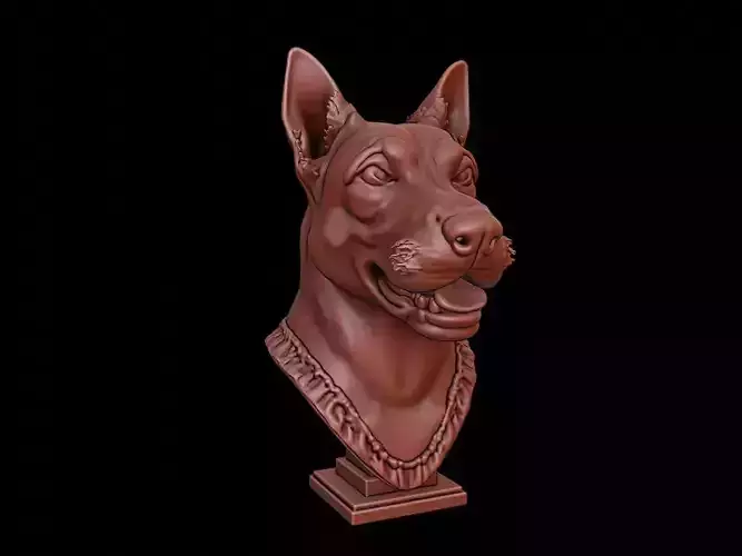 Dog Animal Bust