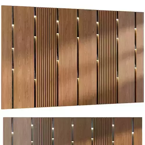 3d model of wall panel 0341-shpon 3D model