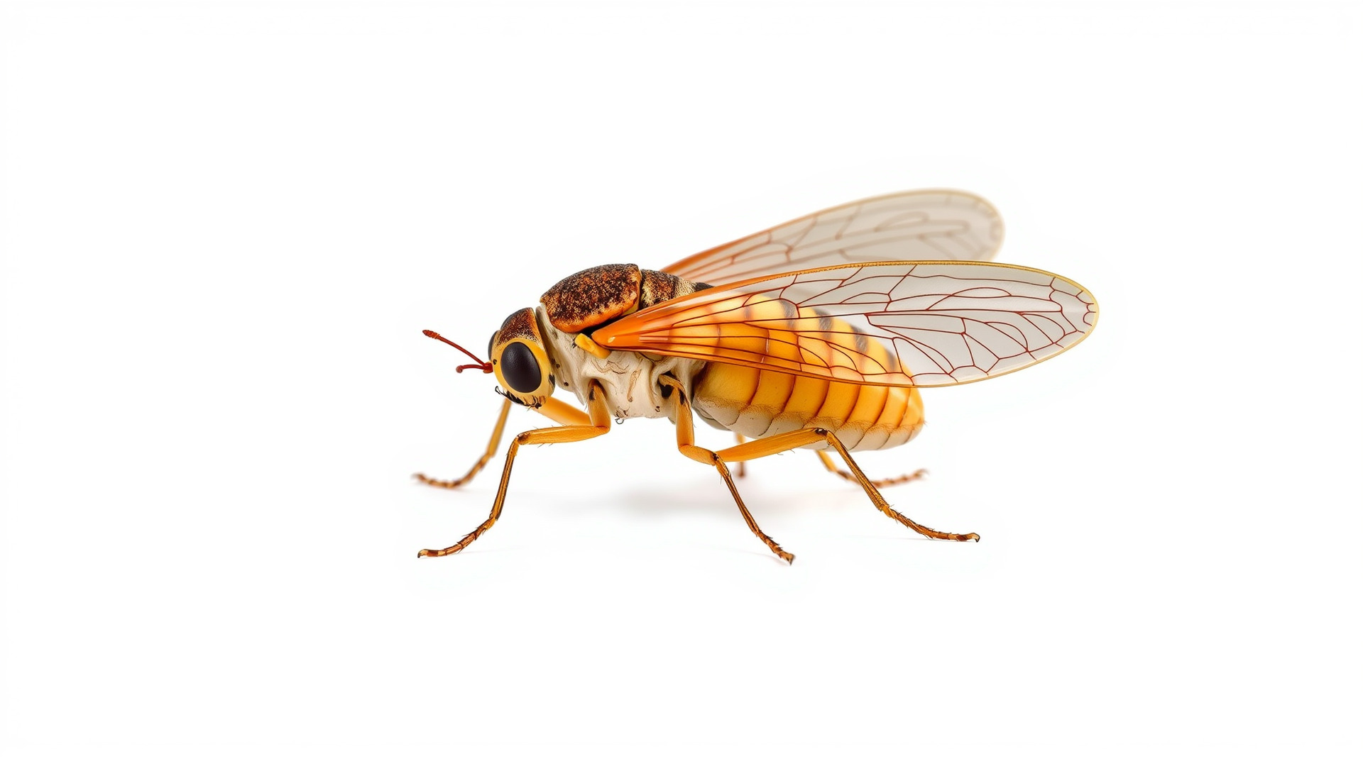 Detailed Cicada Insect Model Pack Low-poly 3D model_4