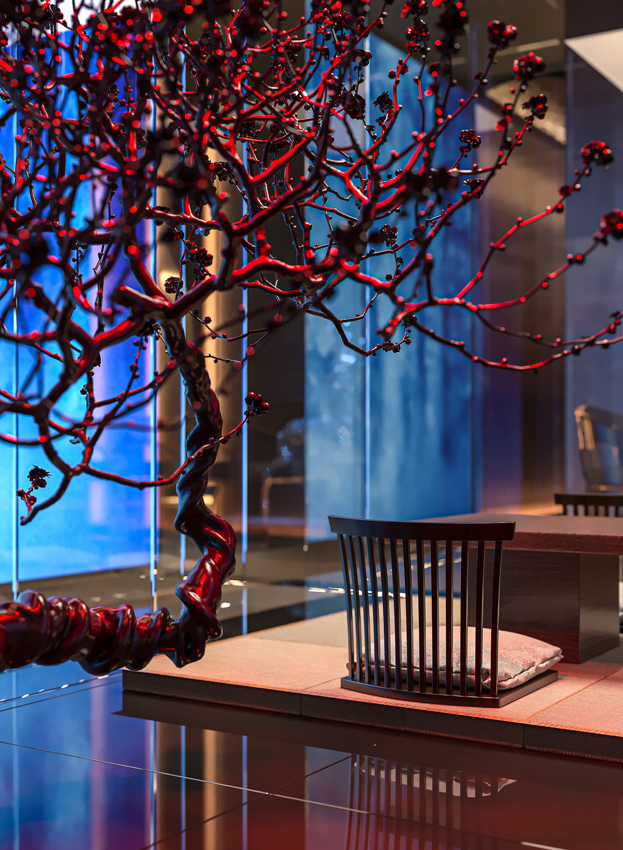 hotel lobby 3D model_2