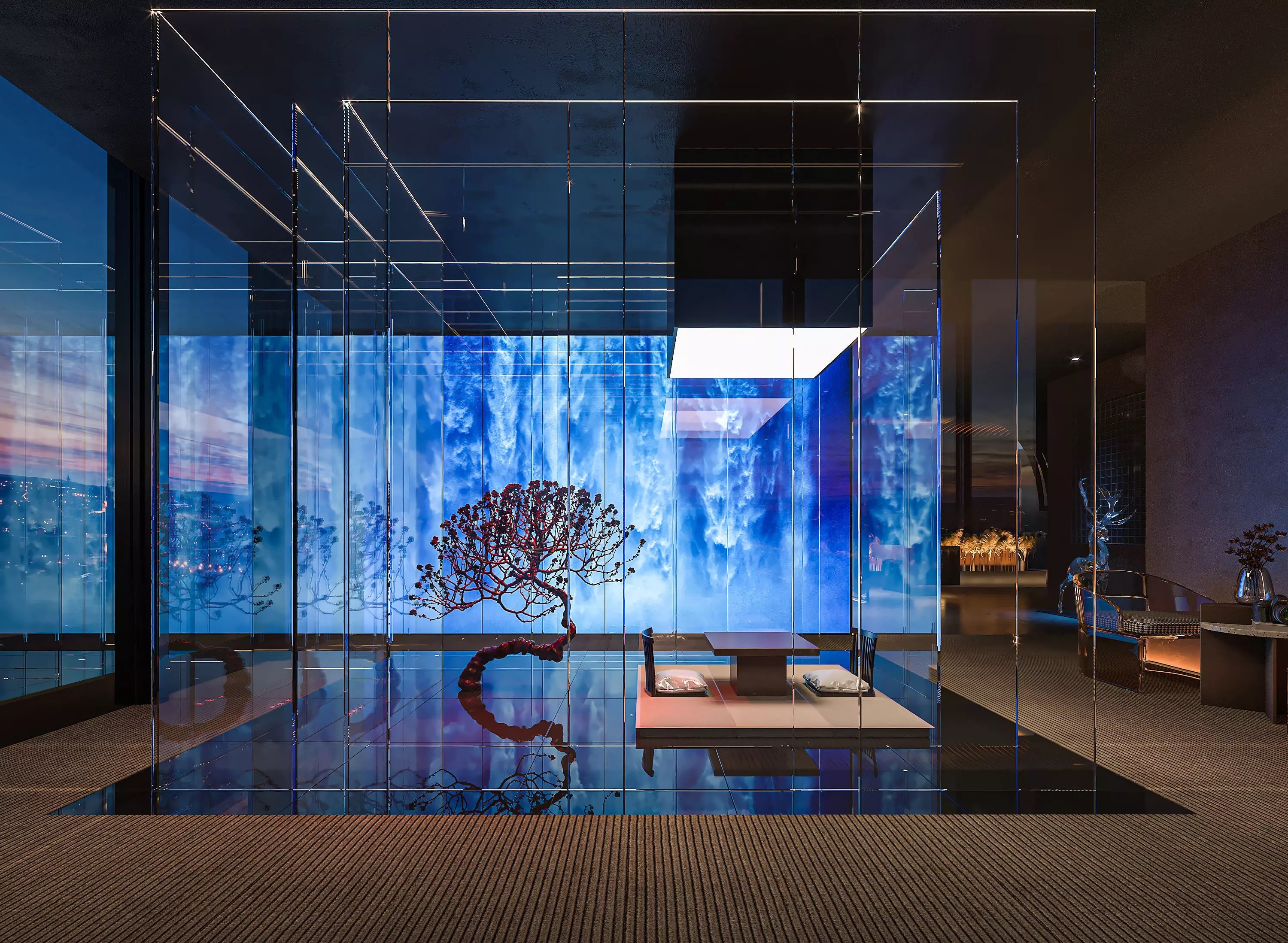 hotel lobby 3D model_0