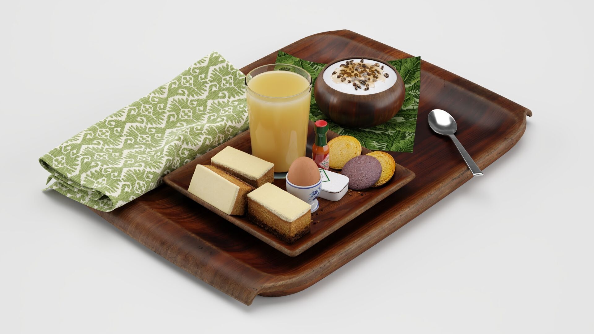 Breakfast Set 3D model_1