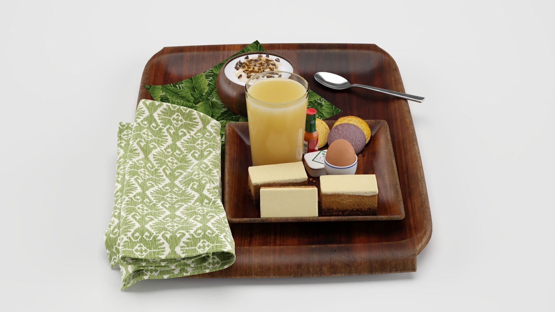 Breakfast Set 3D model_2
