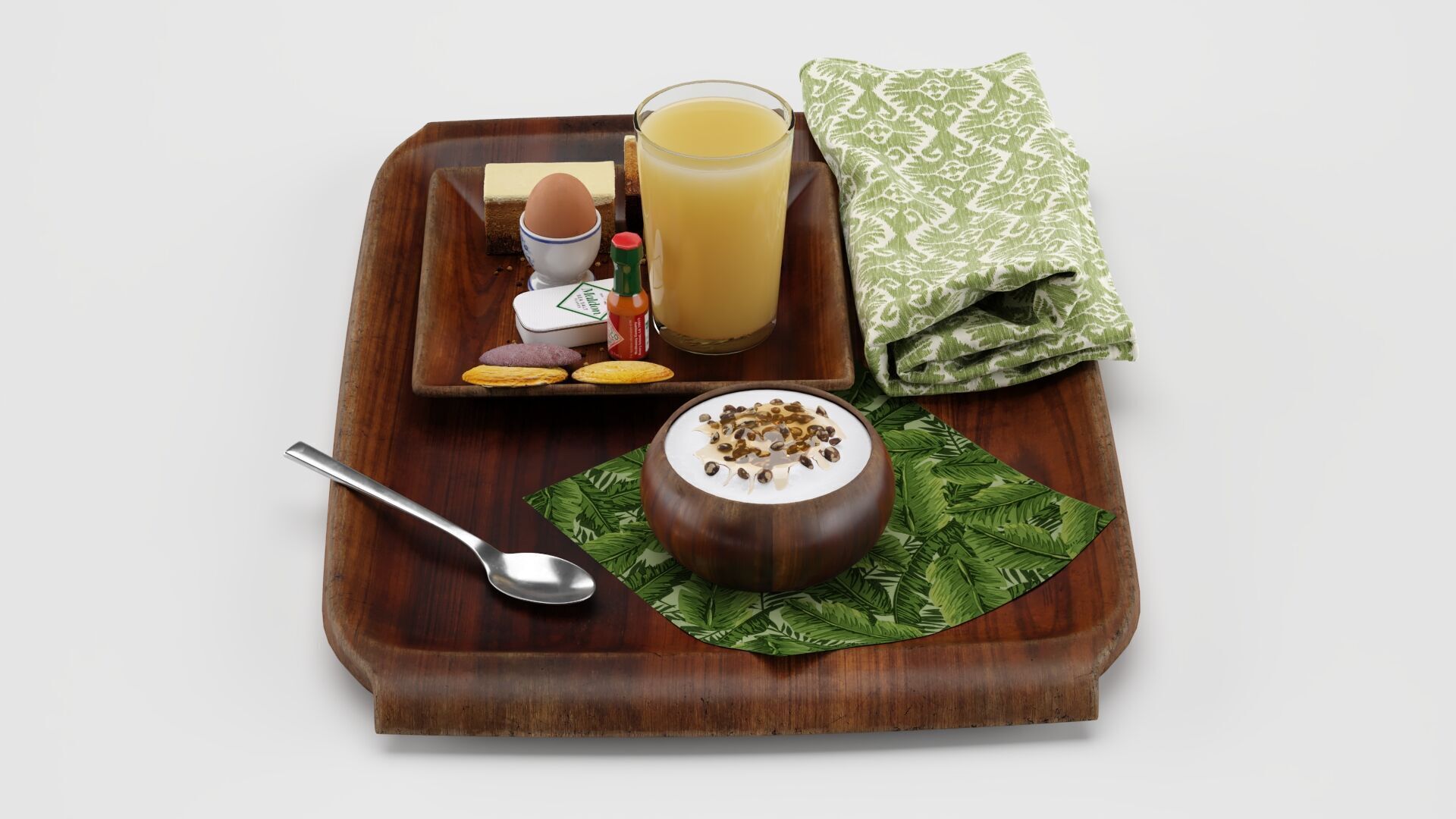 Breakfast Set 3D model_6