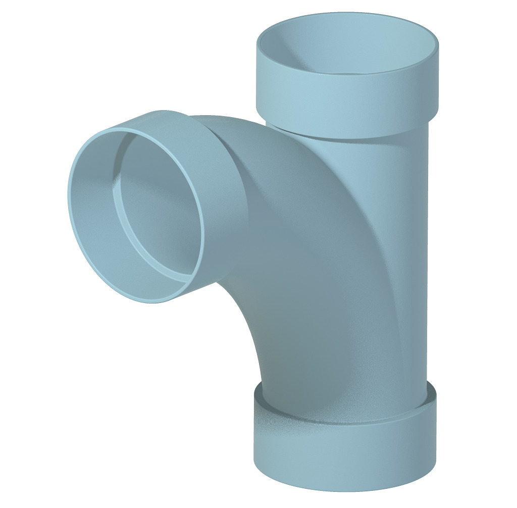 PVC Plumbing Long Sweep Y 3D print model_1