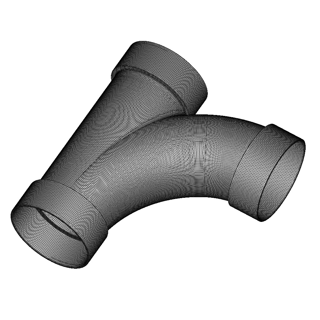 PVC Plumbing Long Sweep Y 3D print model_4