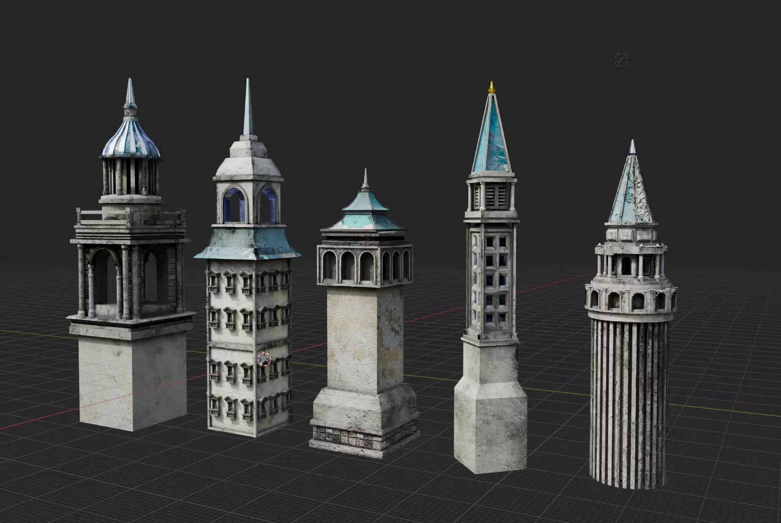 Western classical architecture 3D model
