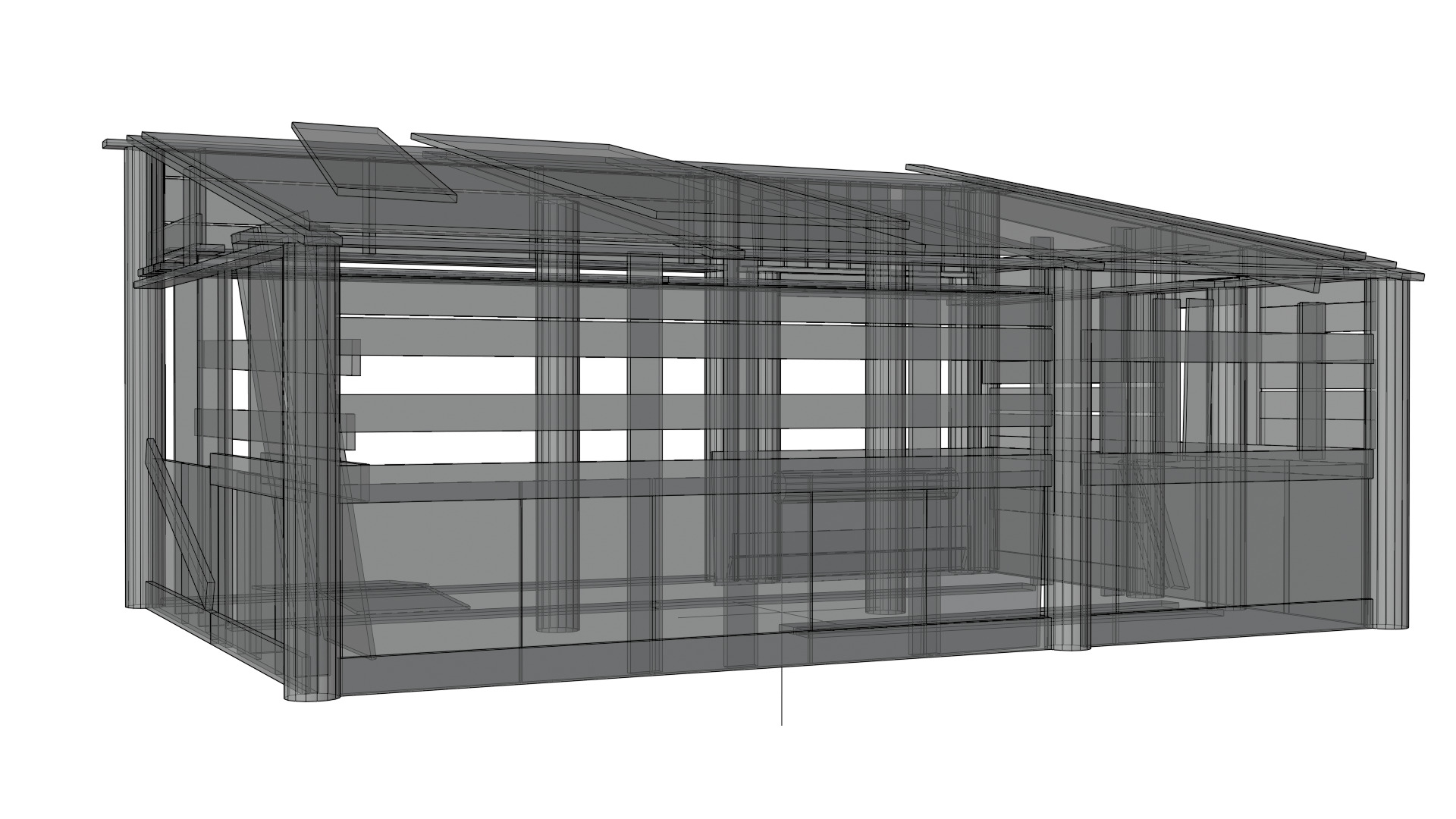 Low Poly Barn - Shed - Game-Ready Free low-poly 3D model_19