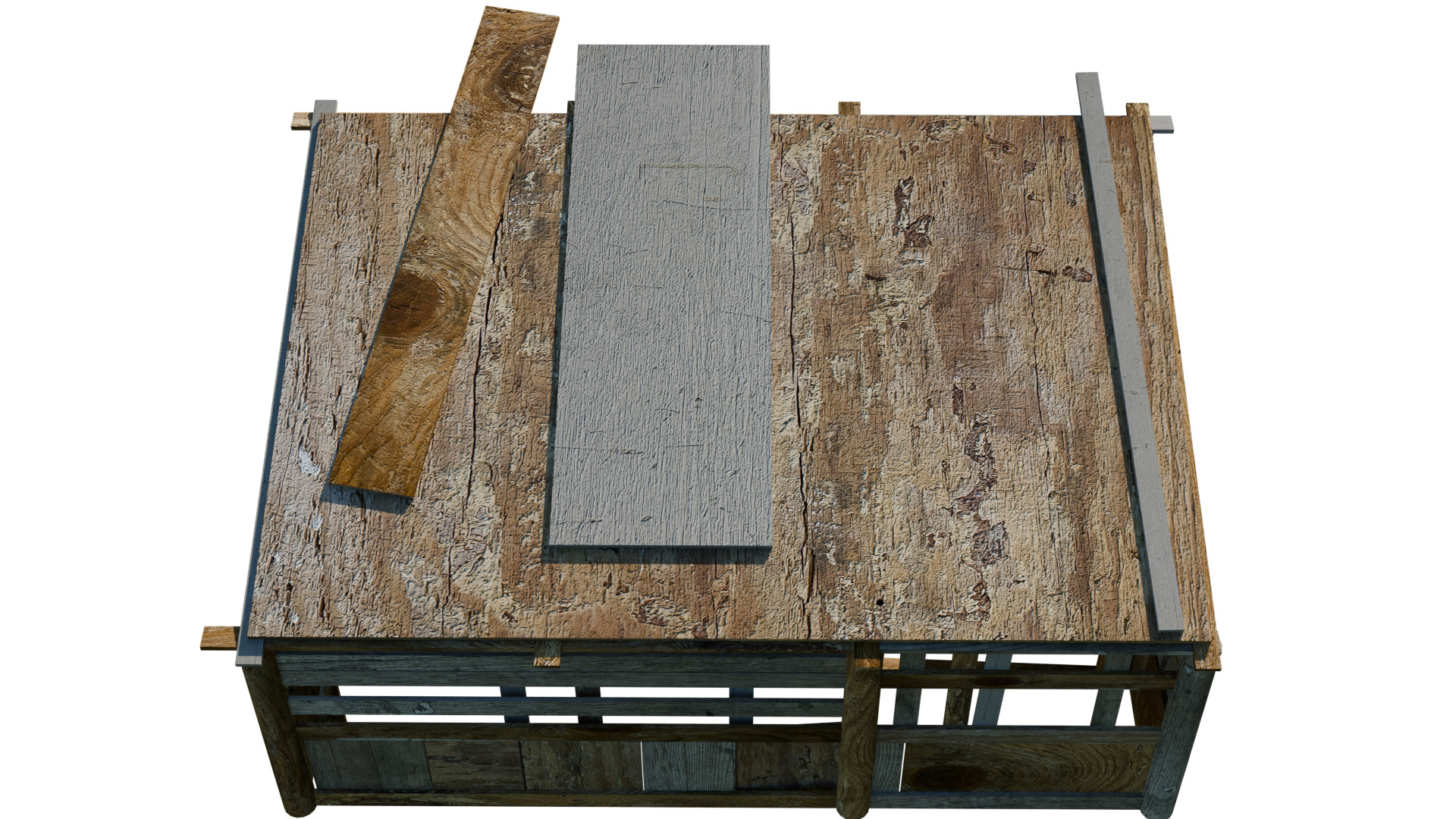 Low Poly Barn - Shed - Game-Ready Free low-poly 3D model_16