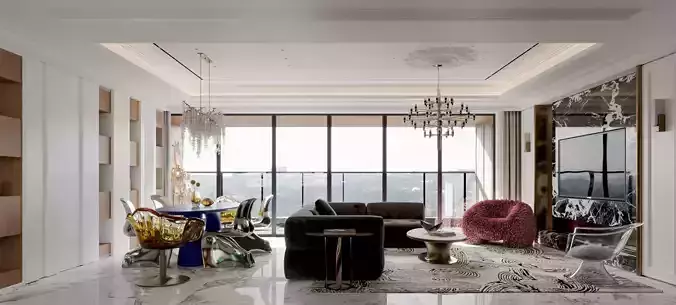 Apartment interior scenes    