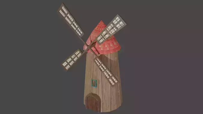 Windmill - Low Poly 3D Model