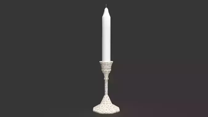 Candle Holder Low-poly 3D model