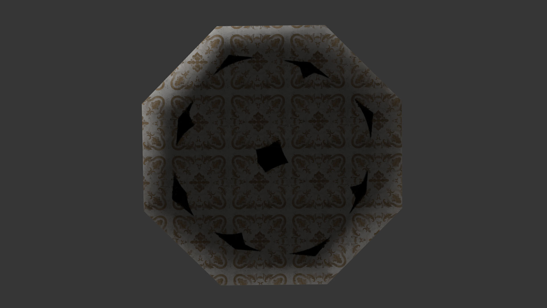 Candle Holder Low-poly 3D model_5