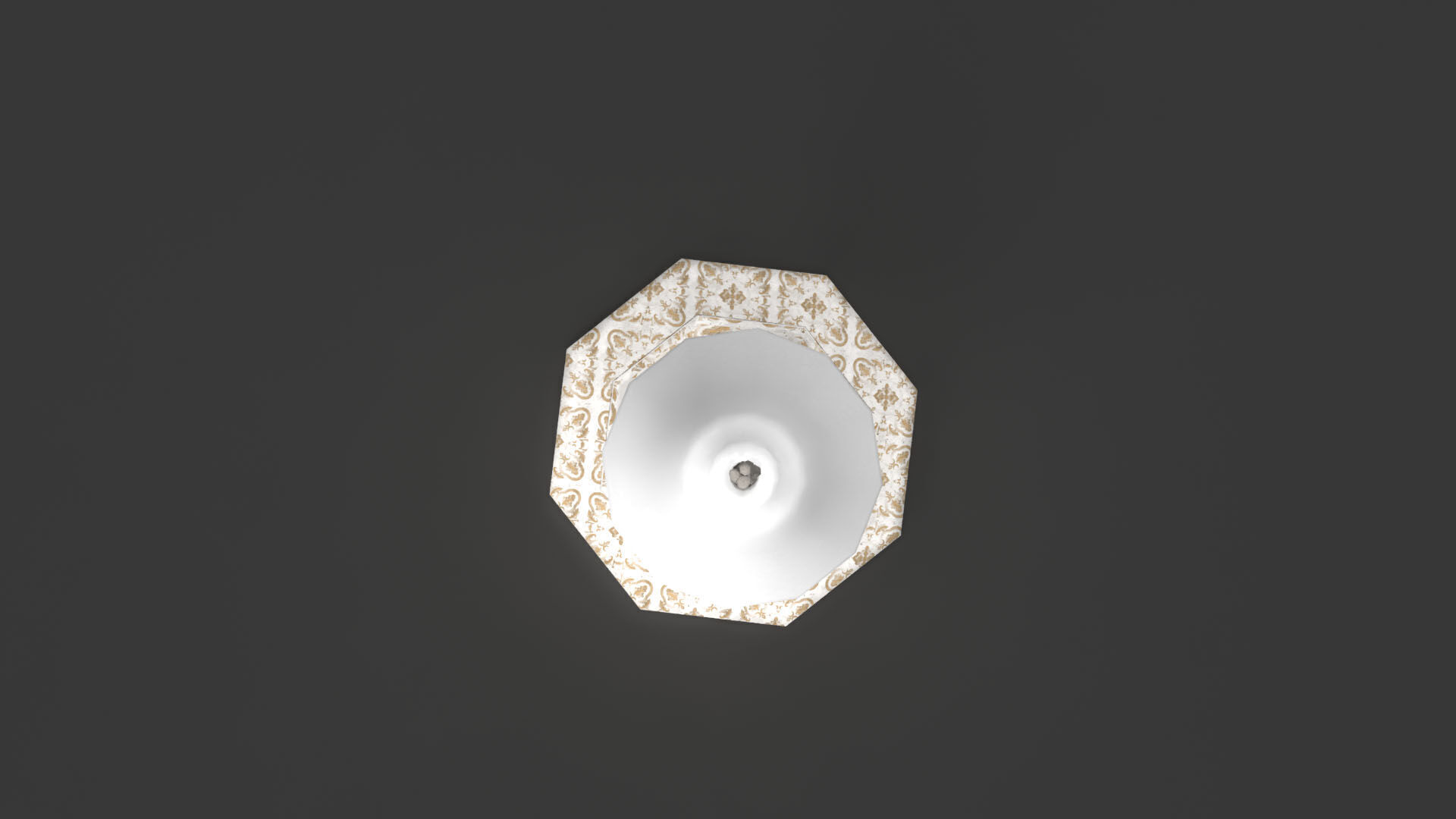Candle Holder Low-poly 3D model_8