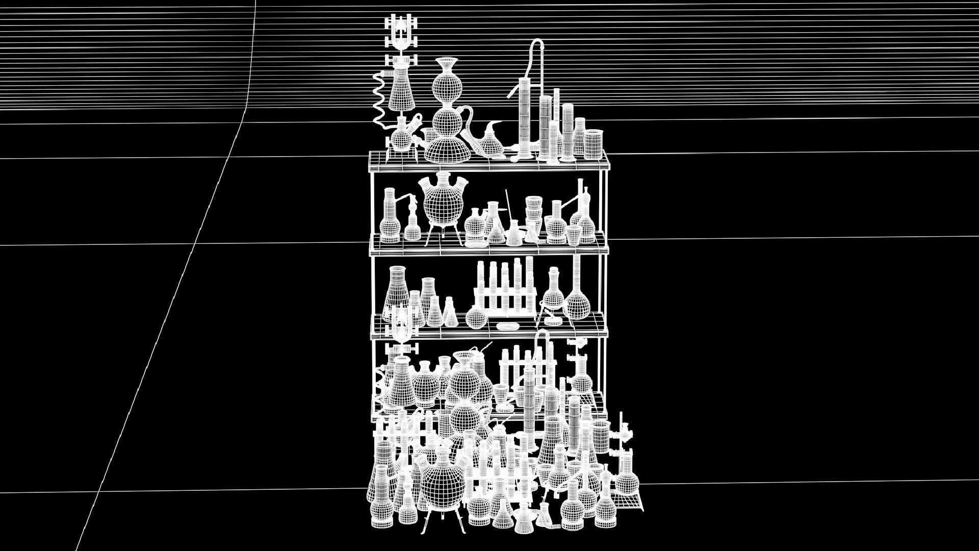 Chemistry Dishes - Laboratory Chemical Glassware 3D model_10