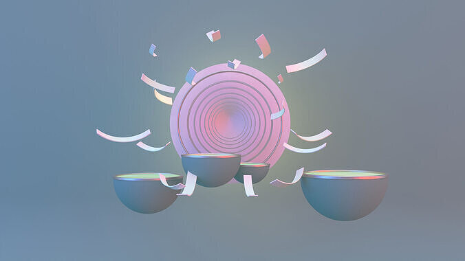 PODIUM ABSTRACT NO 5 Low-poly 3D model