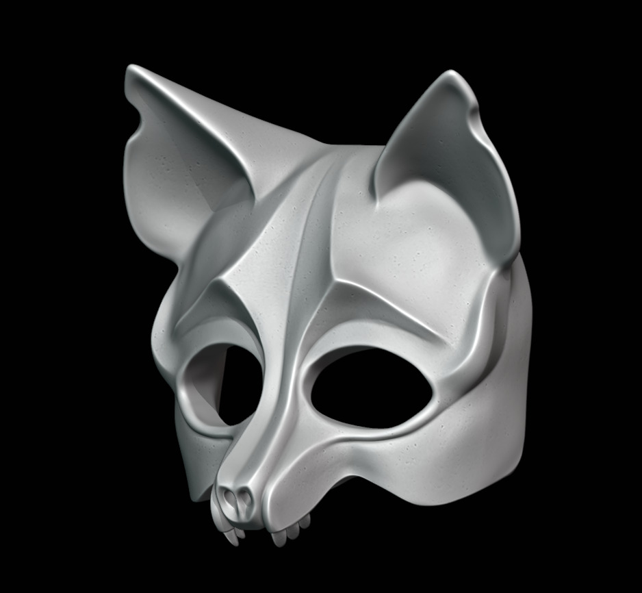 Fox Mask For 3d  Print 3D print model_4