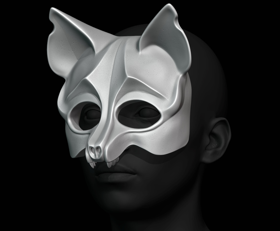 Fox Mask For 3d  Print 3D print model_1