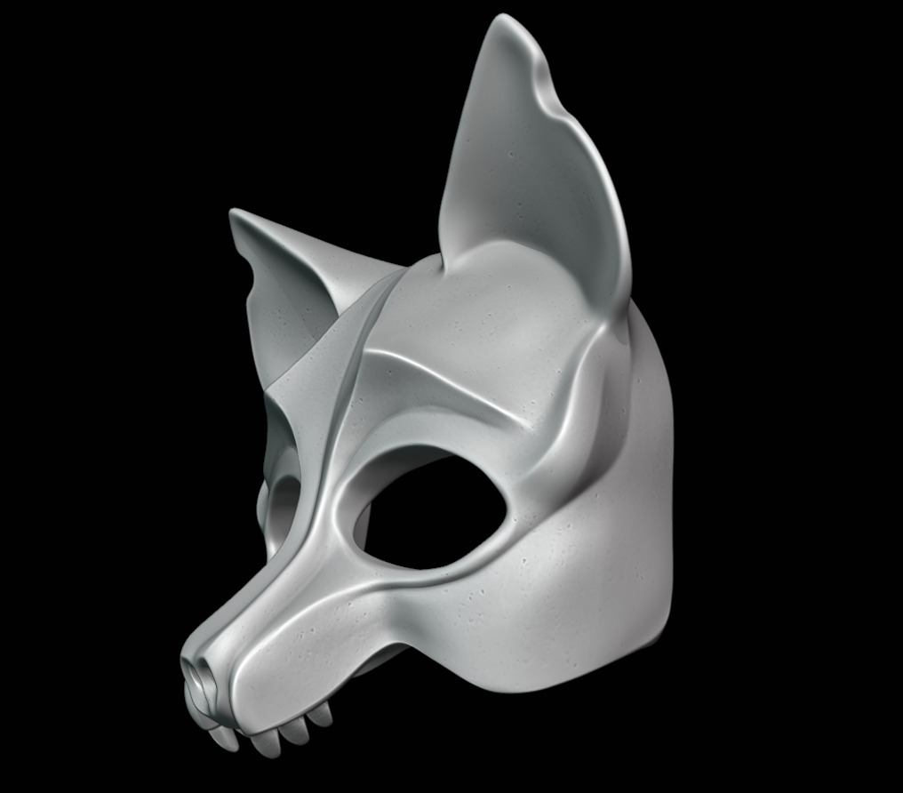 Fox Mask For 3d  Print 3D print model_3