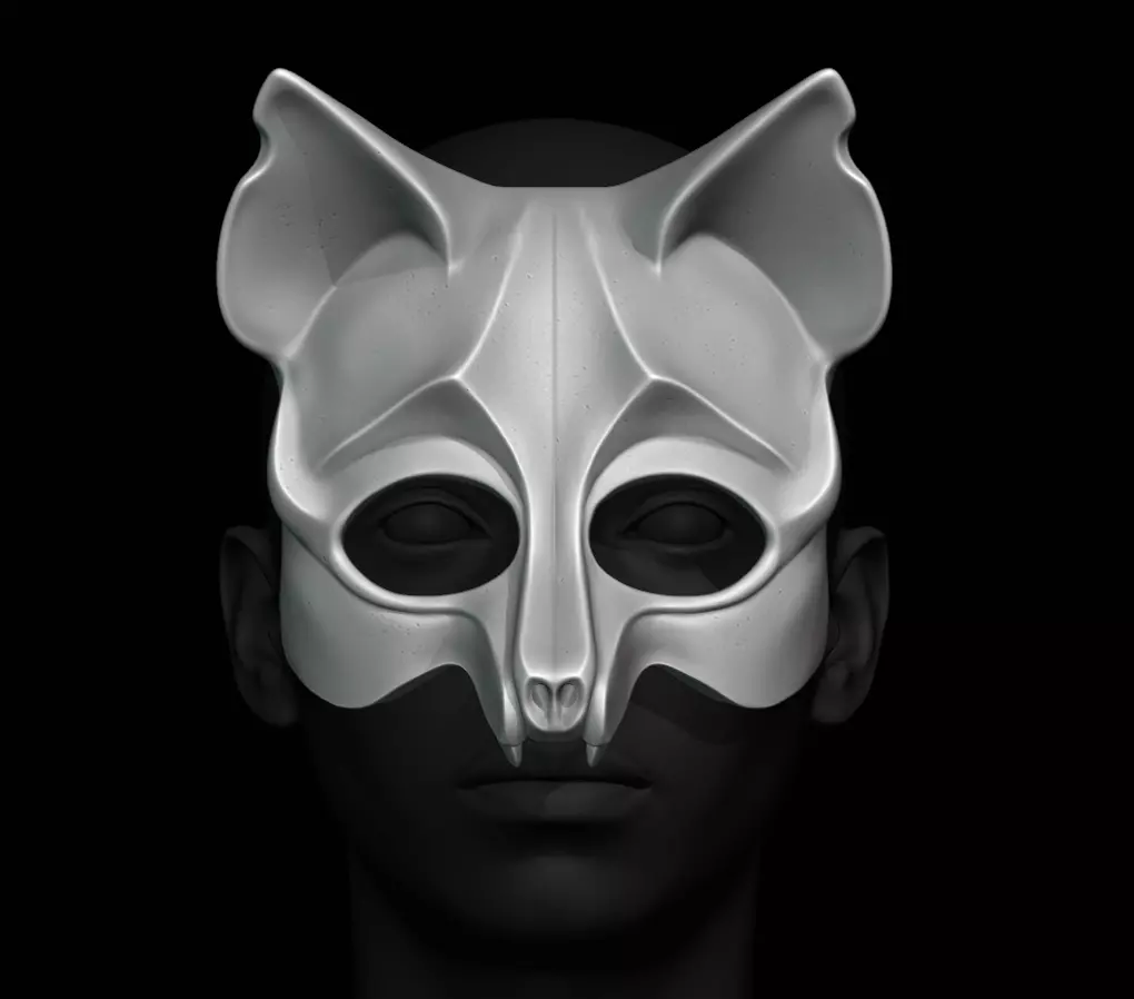 Fox Mask For 3d  Print 3D print model_0