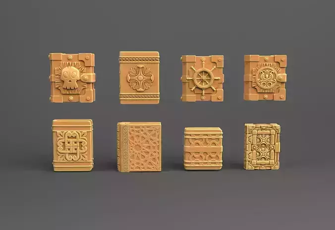 Mystical Tome Collection - 3D Printable Fantasy Books